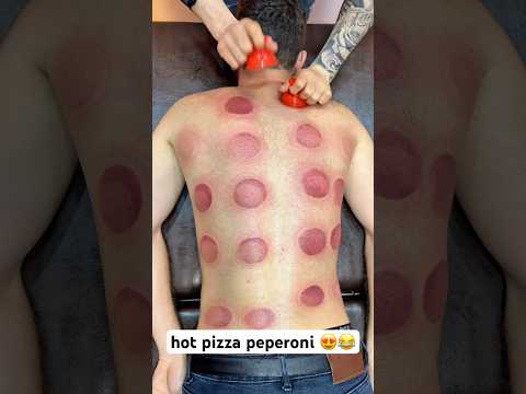 "Alinezhad"special (pepperoni pizza)#asmr #pizza #explore #shorts #massage#cupping #viralshort #fyp