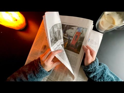 Current Events ASMR ~ Newspaper Flip-Through & Thought on ICE Incident, Politics & a Crazy World