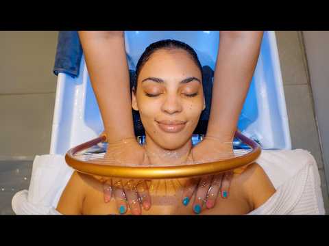 ASMR: This was So Relaxing! Thai Head Water Massage with Tools for Deep Sleep