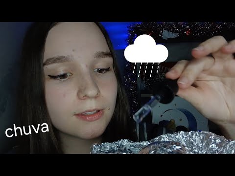 ASMR SONS DE CHUVA nos seus ouvidos ☔️ 🌧 asmr para dormir rápido, sons de vento