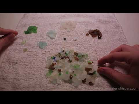 Sorting Pieces of Beach Glass by Color ~ ASMR Trigger [No Talking]