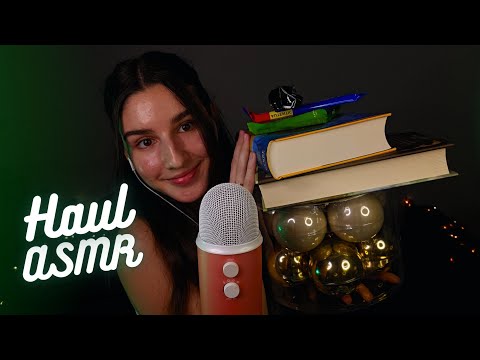 ASMR 🇹🇩 Haul Gaudeamus & Crăciun 🎄 *ȘOAPTE & SUNETE RELAXANTE*