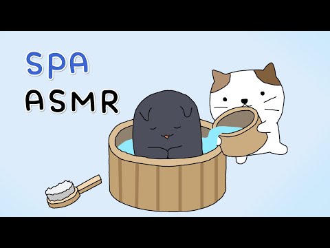 ASMR Relaxing Spa Treatment😪🌿 |animated ASMR