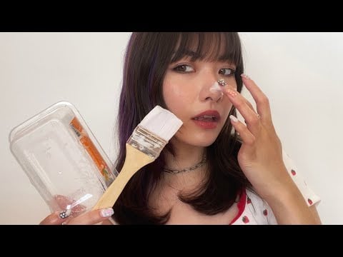 ASMR 顔にソープ 🧼 2 ビジュアル & ブラッシング