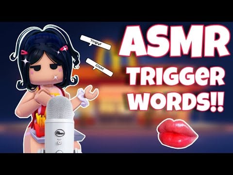 roblox ASMR ~ tingly trigger words for sleep + relaxation!! 💤👄