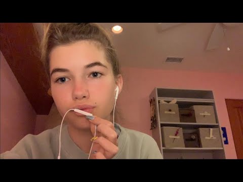 ASMR mic nibbling no talking (mouth sounds)