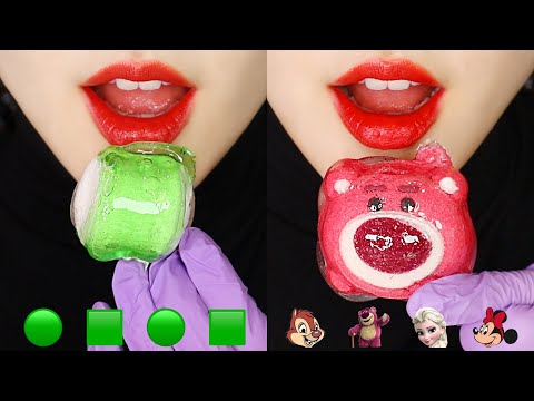 CANDIED MARSHMALLOW ASMR WAX CANDY HONEY JELLY EATING SOUND ASMR EMOJI ASMR 💚
