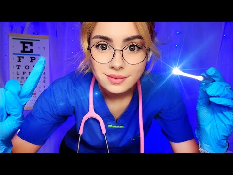 ASMR Real Hospital Eye Exam Lens 1 or 2 Doctor Medical Roleplay, Light Test, Orbital Cranial Nerve