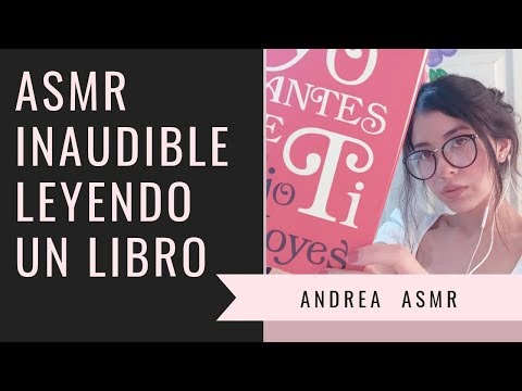 ASMR Inaudible leyendo un libro para ti| Súper Relajante| Andrea ASMR 🦋