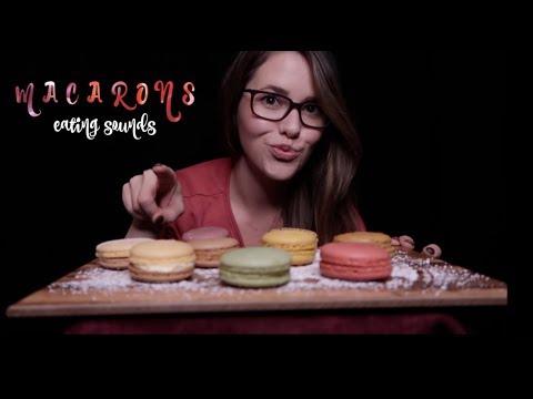 ASMR MACARONS TASTE TEST  ❤️ Satisfying EATING SOUNDS [deutsch/german]