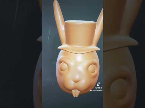 White Rabbit Sculpt #nomadsculpt #whiterabbit #art #alice #3dprinting