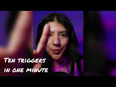 ASMR 10 Triggers in 1 Minute #shorts #asmrshorts