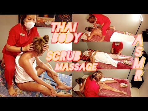 ASMR Thai body scrub massage