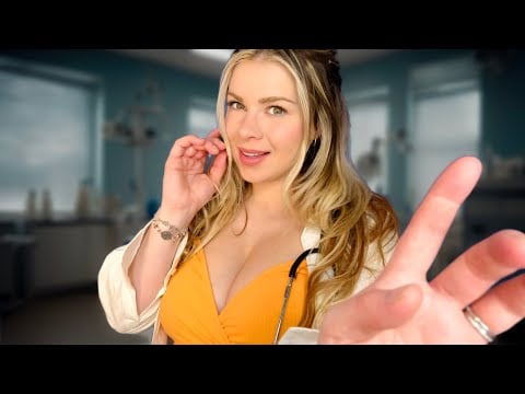 ASMR TRAINEE DOCTOR LIKES YOU! Cute Cranial Nerve Exam 🩺  (Soft Spoken, Relaxing)