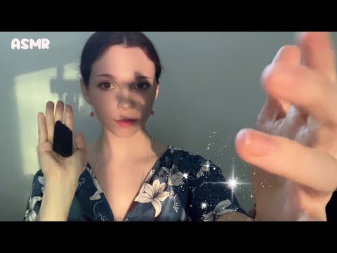 Gentle Reiki Aura Cleanse ASMR 🧹🪬 (no talking, rain & chimes, energy rake, massage)