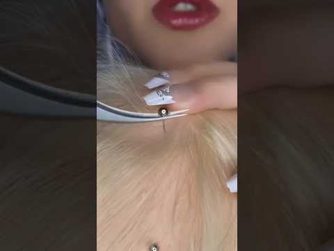 Pluck needles 💆🏻‍♀️ #asmr #satisfying #visualtingle #asmrmassage #relax #satisfyling #relaxing