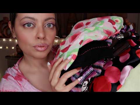 ASMR - CLOSET REVAMP Show & Tell ~🌸Whimsy DEPOP Clothing Haul🌸~ (whispered, fabric sounds,) PT.1