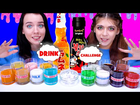 ASMR Drink Challenge | Eating Sounds LiLiBu