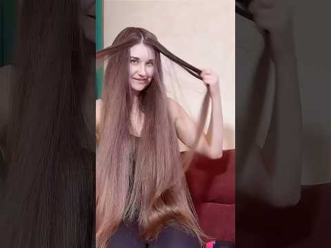 The effect of my hot air brush on my hair ✨New Long hair ASMR Vlog