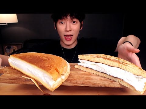 MUKBANG│1000번 저어 케이크 된 계란후라이 수플레 팬케이크 먹방, Souffle Pancake, スフレパンケーキ EATING MUKBANG [SIO ASMR 시오]