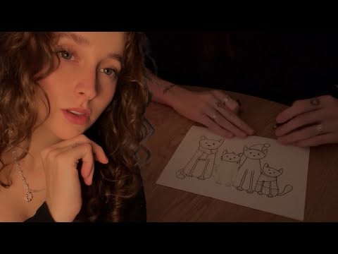 ASMR Saturday Scribble Session • 06 (close clicky inaudible whispers)
