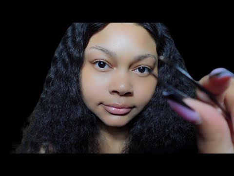 ASMR Gentle Eyebrow Plucking With Tweezers | Ultimate Pampering & Relaxation