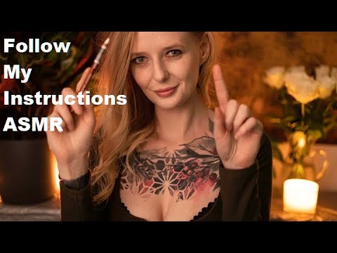 ASMR Follow My Instruction For Sleep / Personal Attention, Whisper, Accent