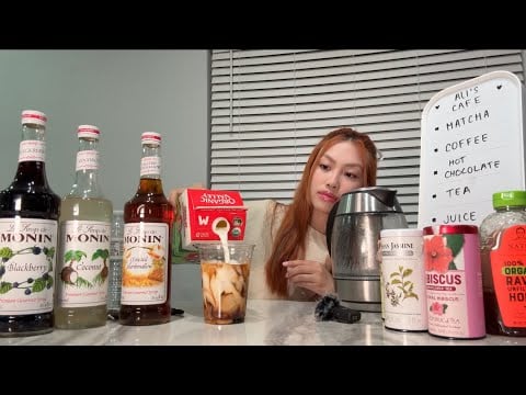 LOFI ASMR Barista makes your drinks at Cafe ☕️(Roleplay)