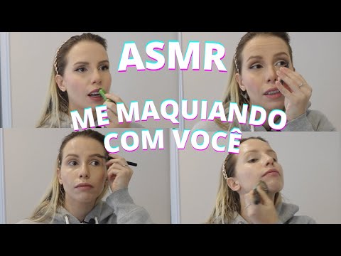 ASMR ME MAQUIANDO COM VOCÊ -  Bruna Harmel ASMR