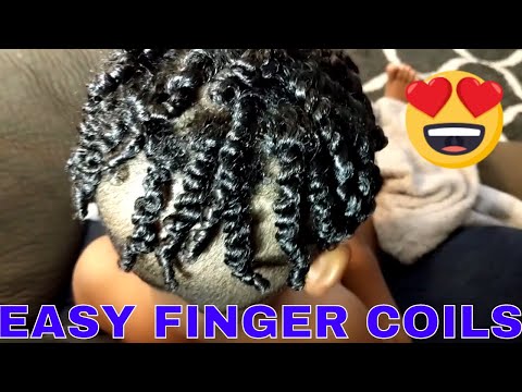 Finger Coils With Curly Hair Tutorial for Kids