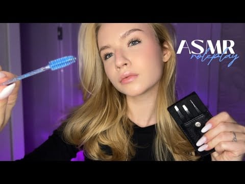 ASMR Brow Artist. Let me do your eyebrows | Relaxing Pluck & Tint Roleplay