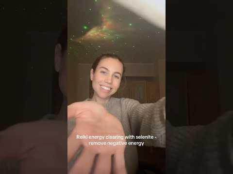 Reiki clearing with selenite - remove negative energy