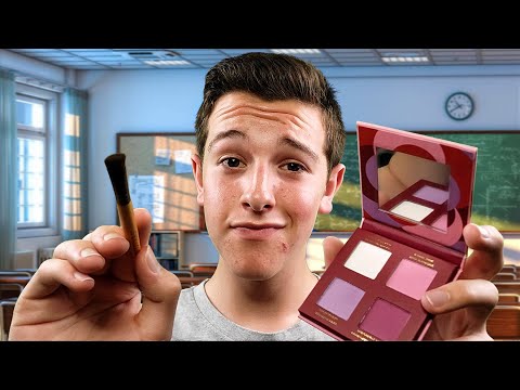 ASMR Pick Me Guy Does Your Makeup in School