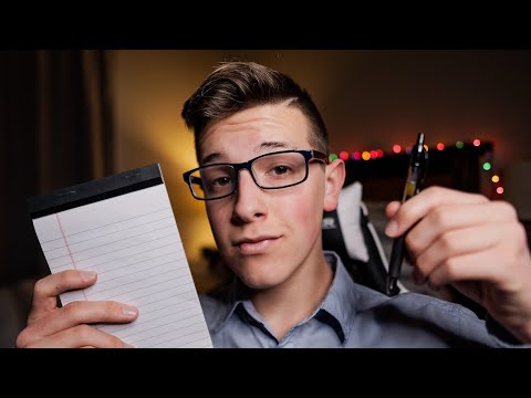 ASMR | Your First Therapy Session (stress relief, personal attention)