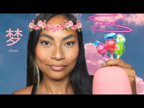 ASMR Lollipop Video , 3 Different Flavors , Green Apple, Tutti Fruiti , Strawberry , Gum Chewing