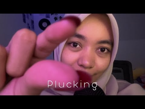 ASMR Plucking Negative Thoughts with Handmovement and Mouthsound 🛌😴