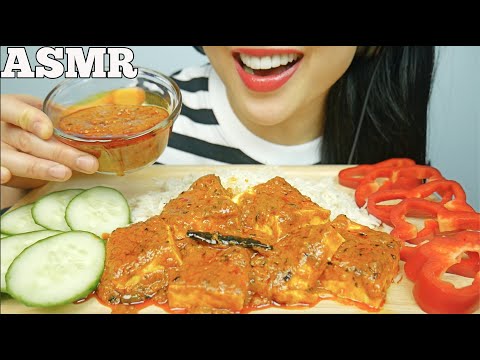 ASMR TOFU TIKKA MASALA + SWEET PEPPERS + CUCUMBERS (EATING SOUNDS) NO TALKING | SAS-ASMR