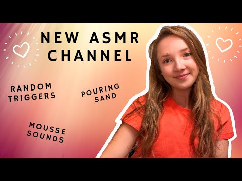 Random Triggers ASMR / POURING SAND / MOUSSE SOUNDS ASMR