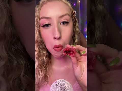 Jelly Silky Gem 🍓 Yum😋 #asmr #asmrvideo #satisfying #oddlysatisfying #asmreating #ediblecrystal