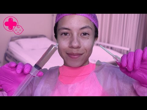 ASMR ROLEPLAY URGÊNCIA HOSPITALAR PEDIÁTRICA - Glicemia *E o paciente ama rosa💗💉🍭