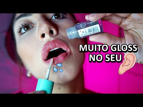 ASMR: SONS DE GLOSS 💦 SONS MOLHADOS | MUITO SATISFATÓRIO 😴