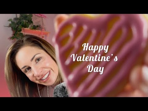 ASMR | Happy Valentine’s Day 💗 [Whispers, crinkling, tingly tapping, brushing sounds, and 💕snacks!]
