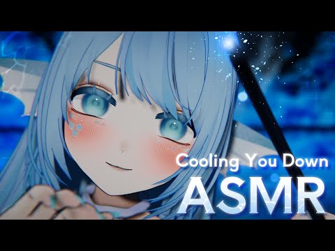 【ASMR】 Mermaid witch is using magic to make you feel cool🧜‍♀️💧 [Cooling sounds / hand movements]