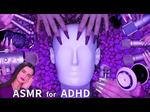 ASMR for ADHD 💜Changing Triggers Every 30 Seconds😴 Scratching , Tapping , Massage & More| No Talking