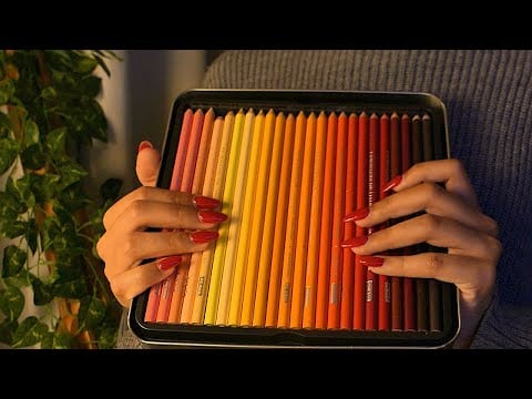 ASMR each color makes a different sound 🎨✍️ (just something from my drafts)