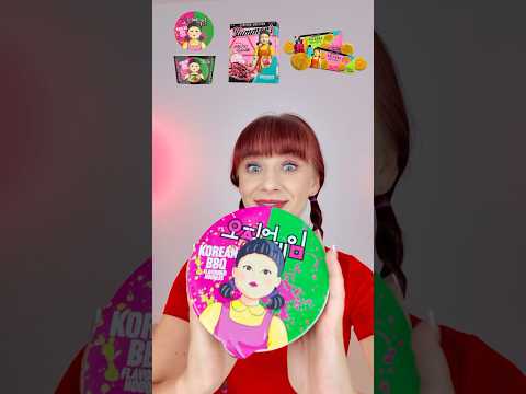 ASMR Squid Game Food Challenge  #squidgamchallenge #mukbang #eatingsounds