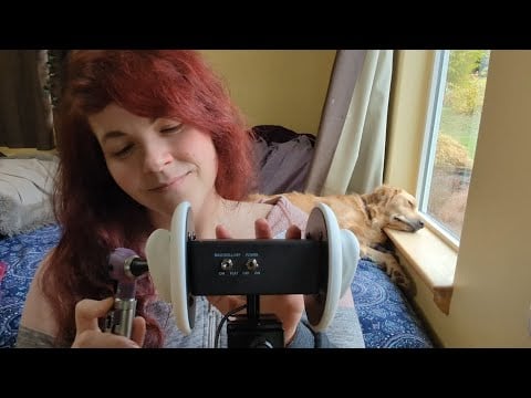 ASMR - Otoscope and Other Chill Close Triggers - Soft Spoken Rambling