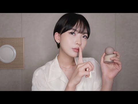 ASMR | 후시녹음 노토킹 메이크업 🤫🤍