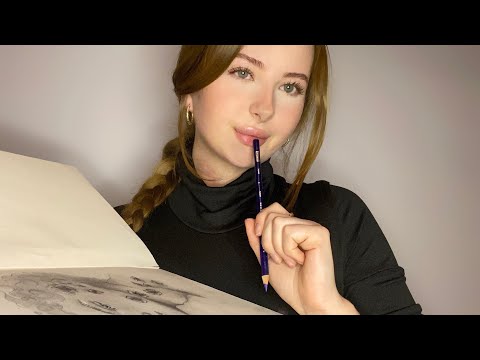 ASMR | girl that’s obsessed with you draws you