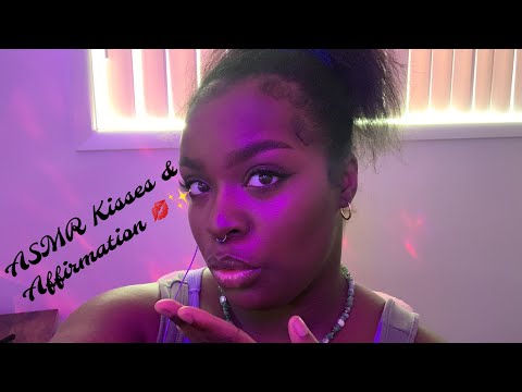 ASMR • Kisses & Affirmations 💋✨ (kisses, whispers & light mouth sounds)